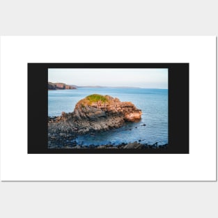 Stackpole Quay - The Big Rock - Coastal Scenery Posters and Art